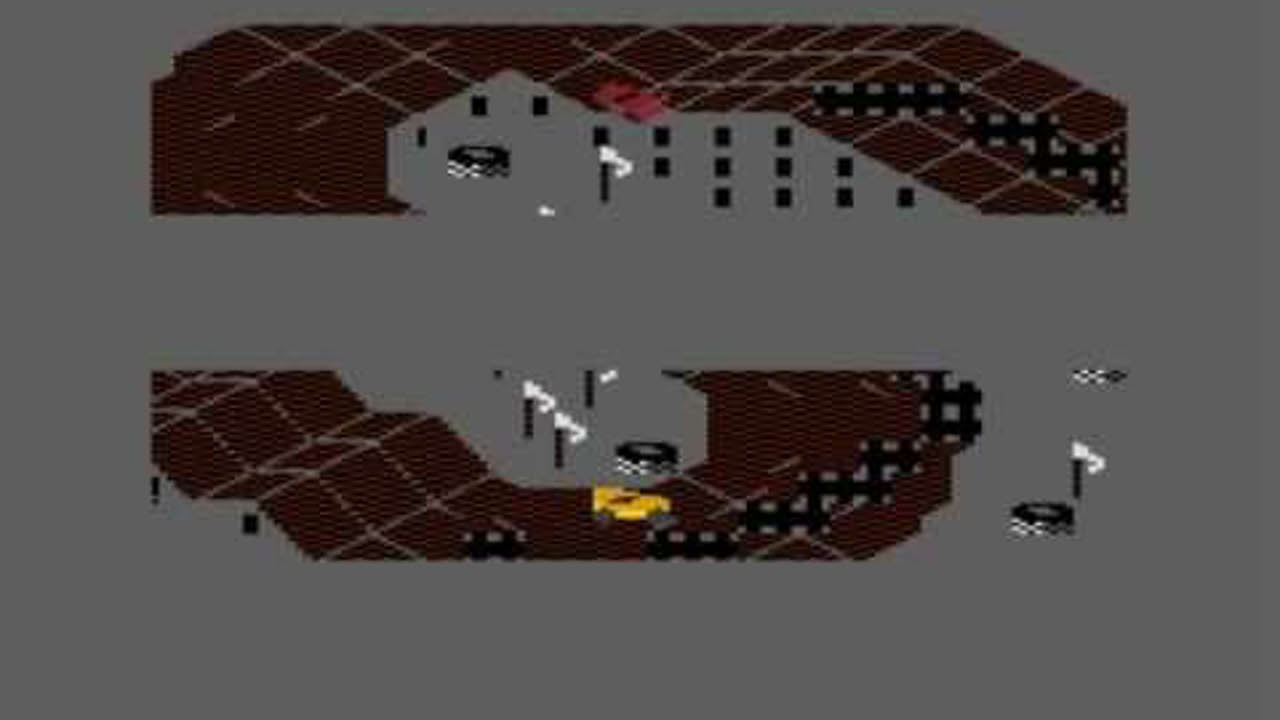 Racing Destruction Set - gameplay Atari XL/XE