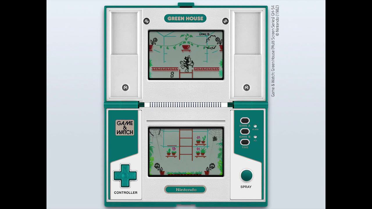 Game & Watch - Green House (c)1982 Nintendo [MAME emulation footage]