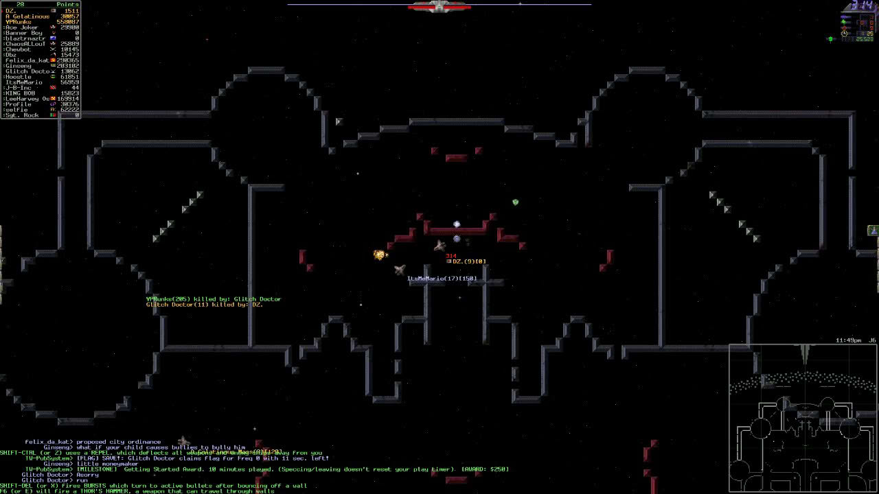 Subspace / Continuum - SSCU Trench Wars - Game Play 2019.6.20