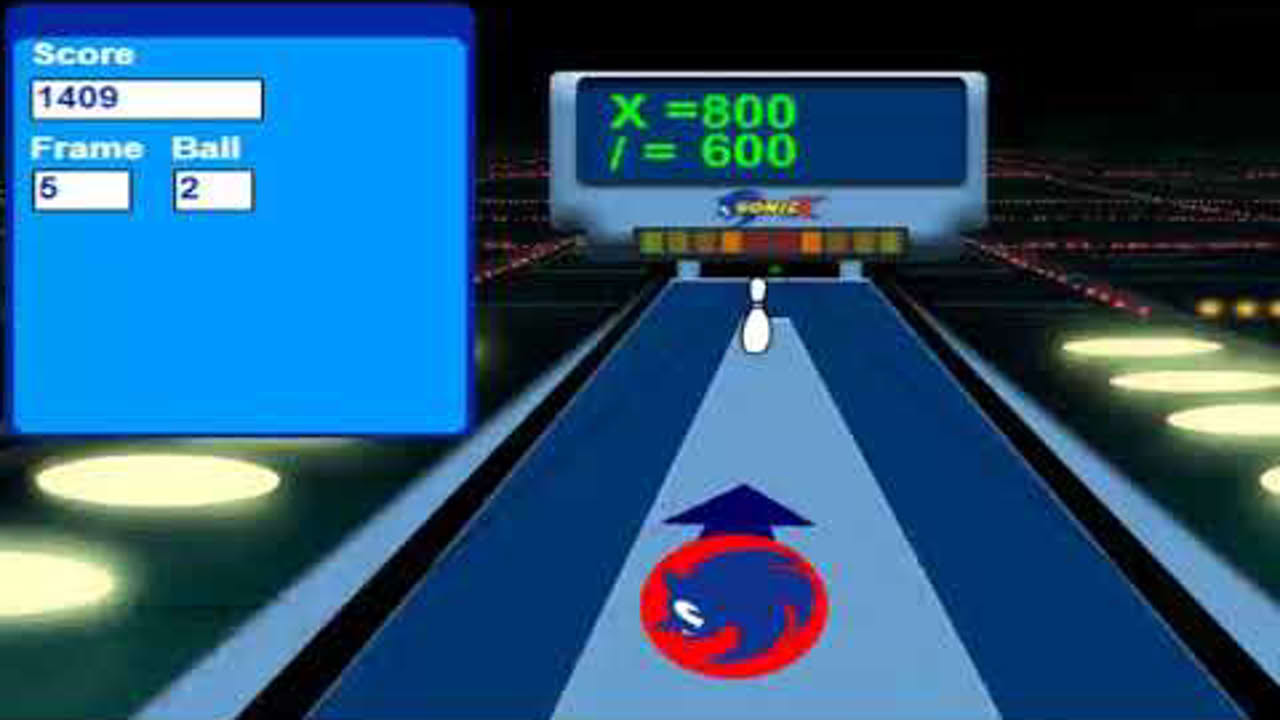 Sonic The Hedgehog: SonicX Bowling Gameplay