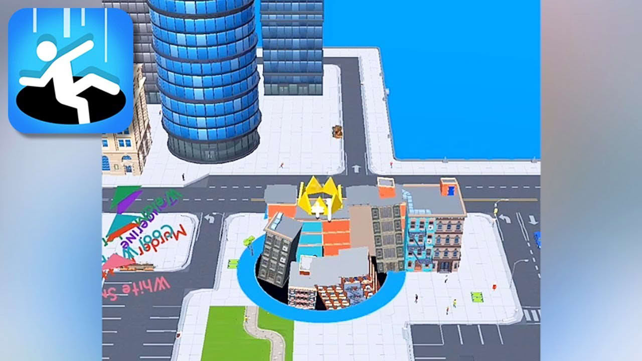 Hole.io - Gameplay (iOS)