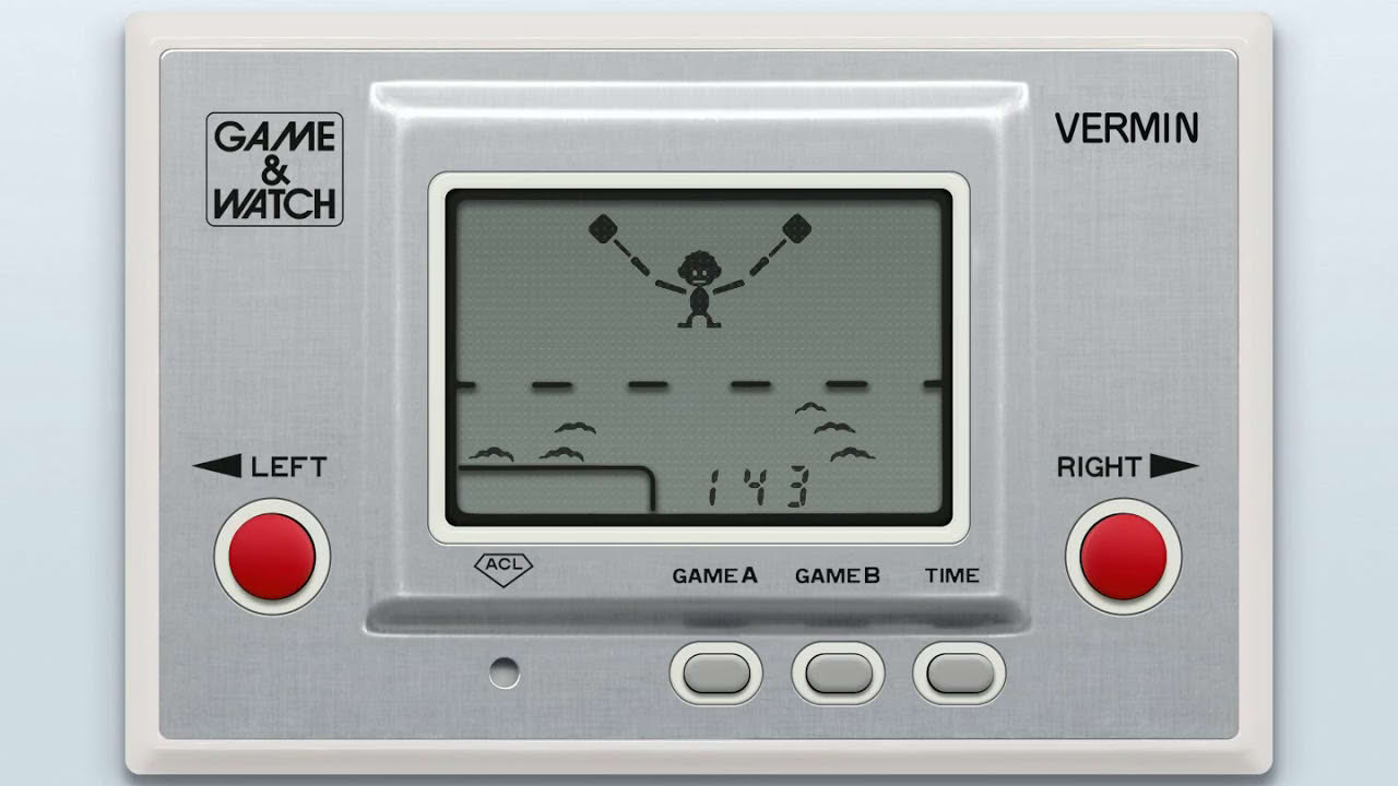 [MAME] Game & Watch: Vermin (c)1980 Nintendo