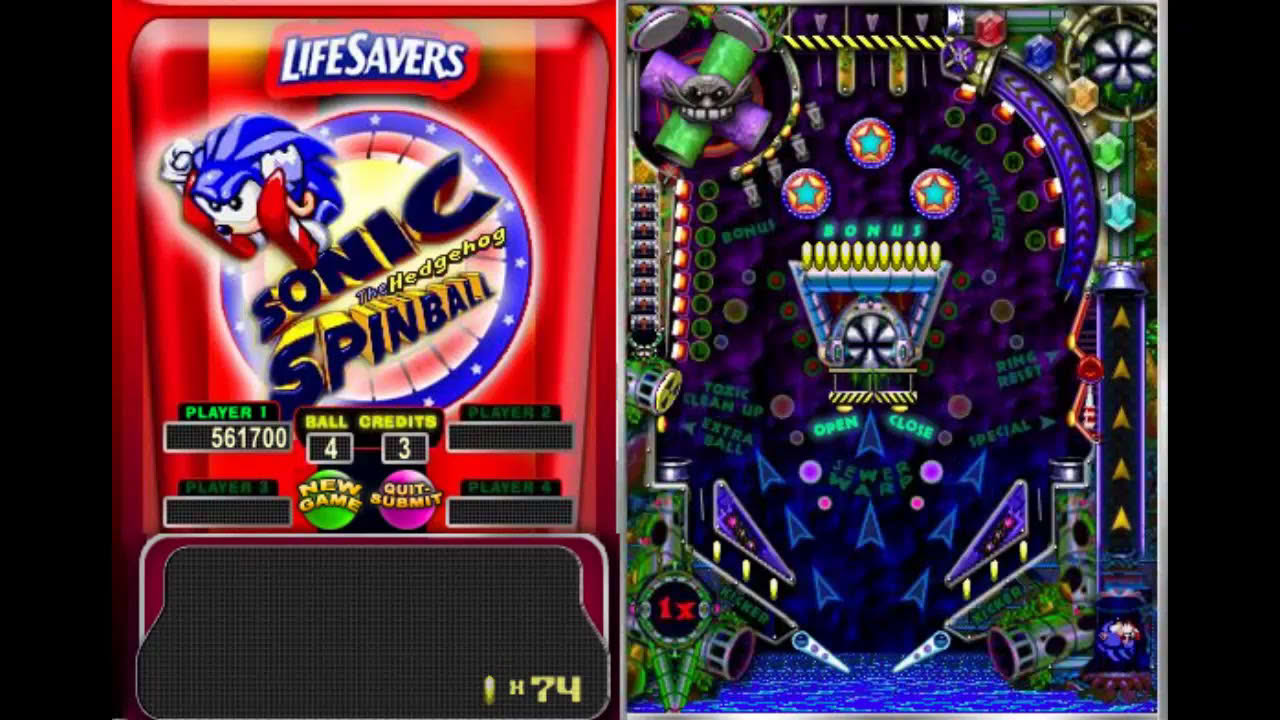 Sonic Spinball - LifeSavers Candystand Version
