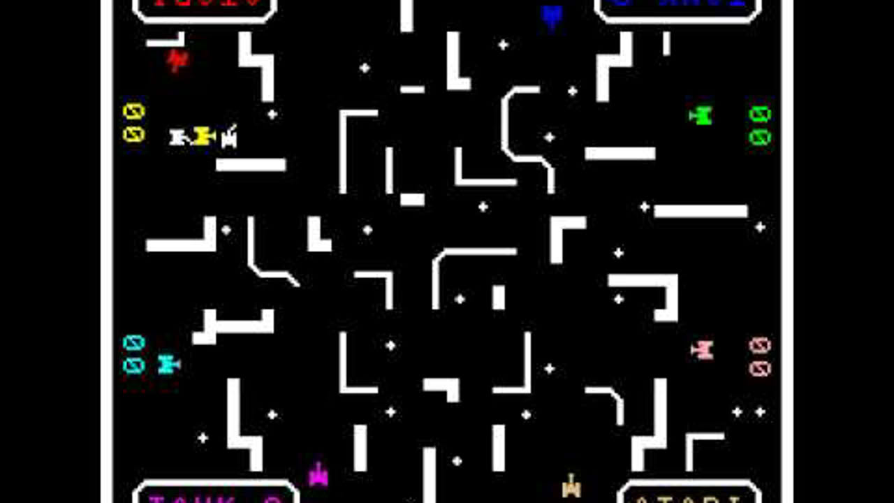 Arcade Game: Tank 8 (1976 Atari) [Re-Uploaeded]