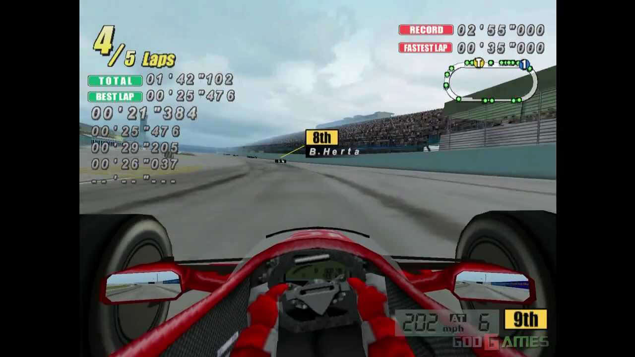 Flag to Flag Cart Racing - Gameplay Dreamcast HD 720P