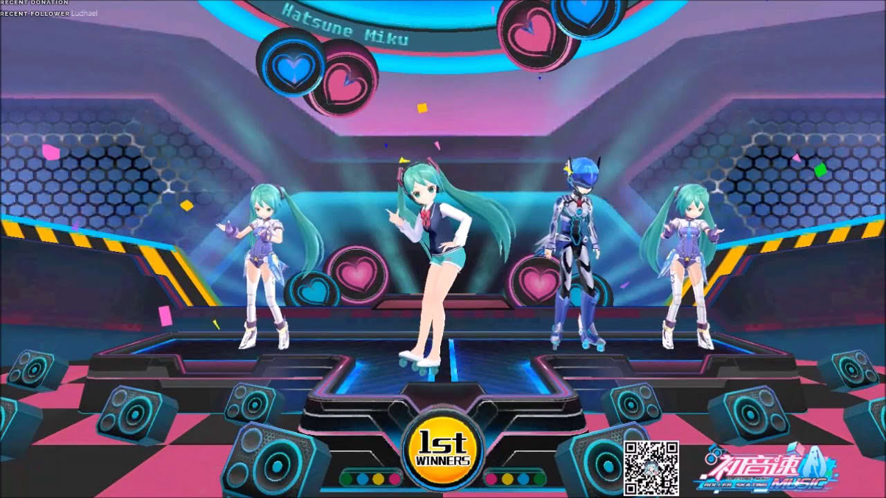 399 Perfects in 1 Race: Hatsune Miku: Roller Skating Music