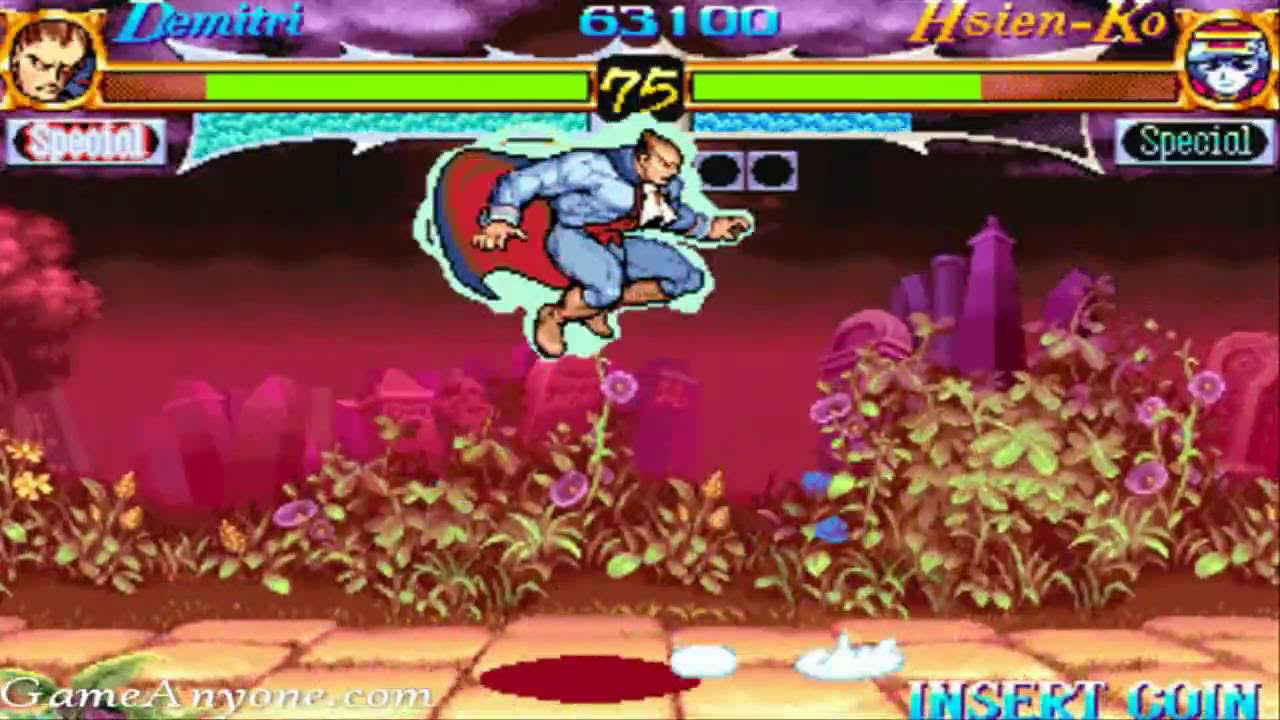 [CVSK] Night Warriors: Darkstalkers' Revenge (Arcade) [HD] Part 1