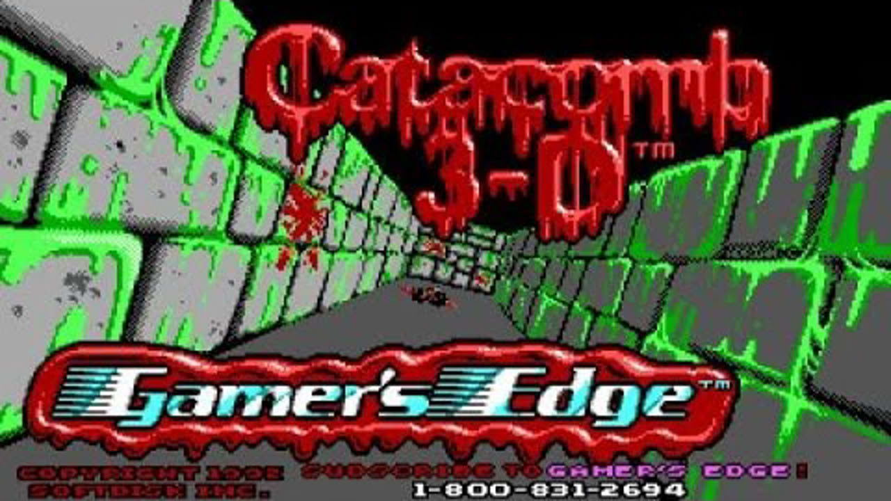 Catacomb 3D gameplay (PC Game, 1992)