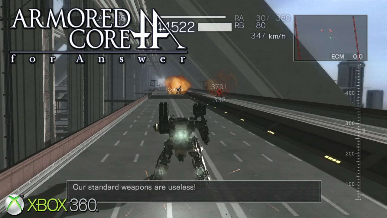 Armored Core: For Answer - Xbox 360 / Ps3 Gameplay (2008)