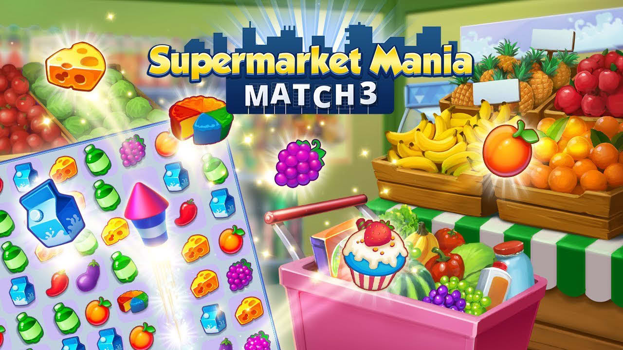 Supermarket Mania - Match 3: Shopping Adventure Frenzy for Google Play, August 2018