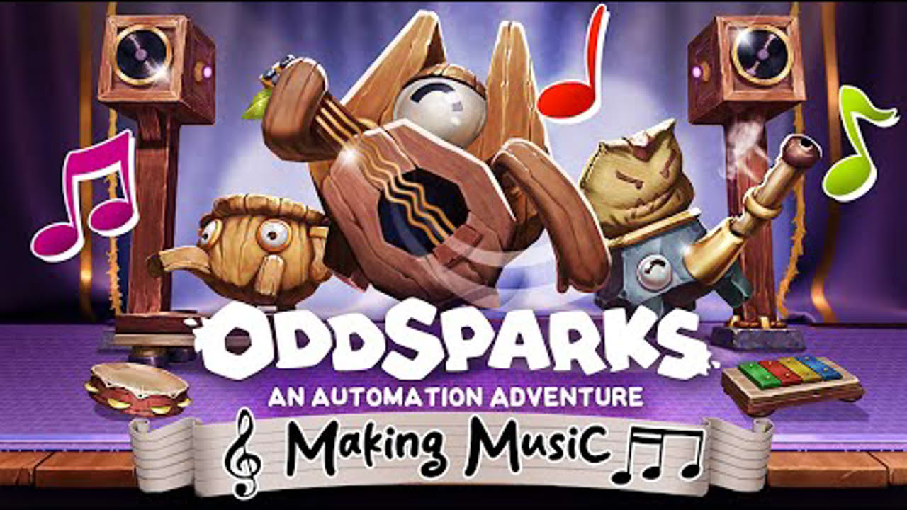 Oddsparks: An Automation Adventure - Making Music | Trailer [GOG]