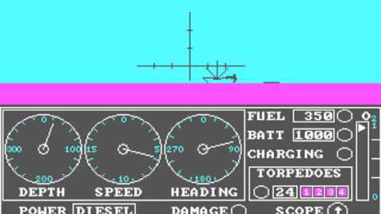 GATO (PC/DOS) 1984, Spectrum Holobyte, inc