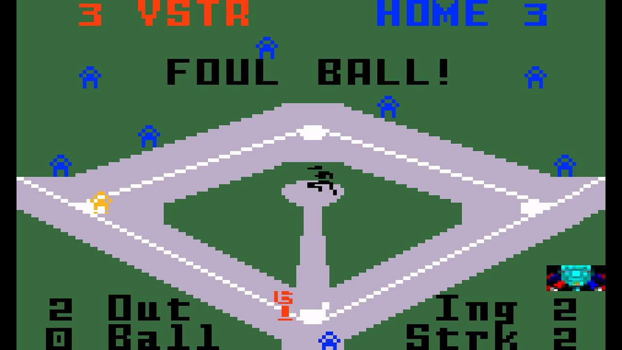 Mattel Intellivision Game: Baseball [Aka Major League Baseball] (1978 Mattel Electronics)