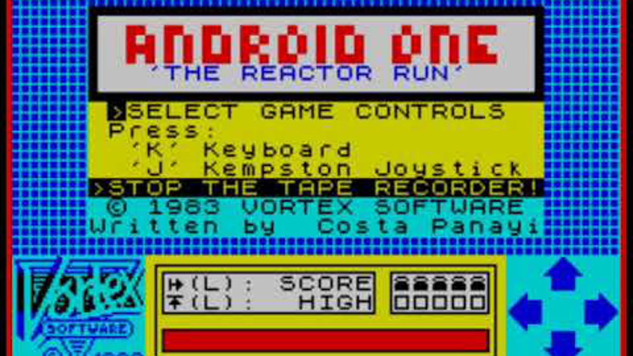 Android One / Android One: The Reactor Run (ZX Spectrum)