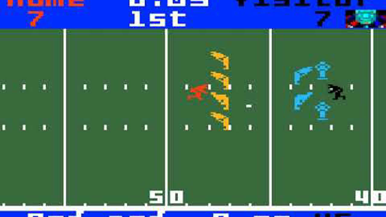 Matell Intellivision Game: NFL Football (1978 Mattel Electronics)