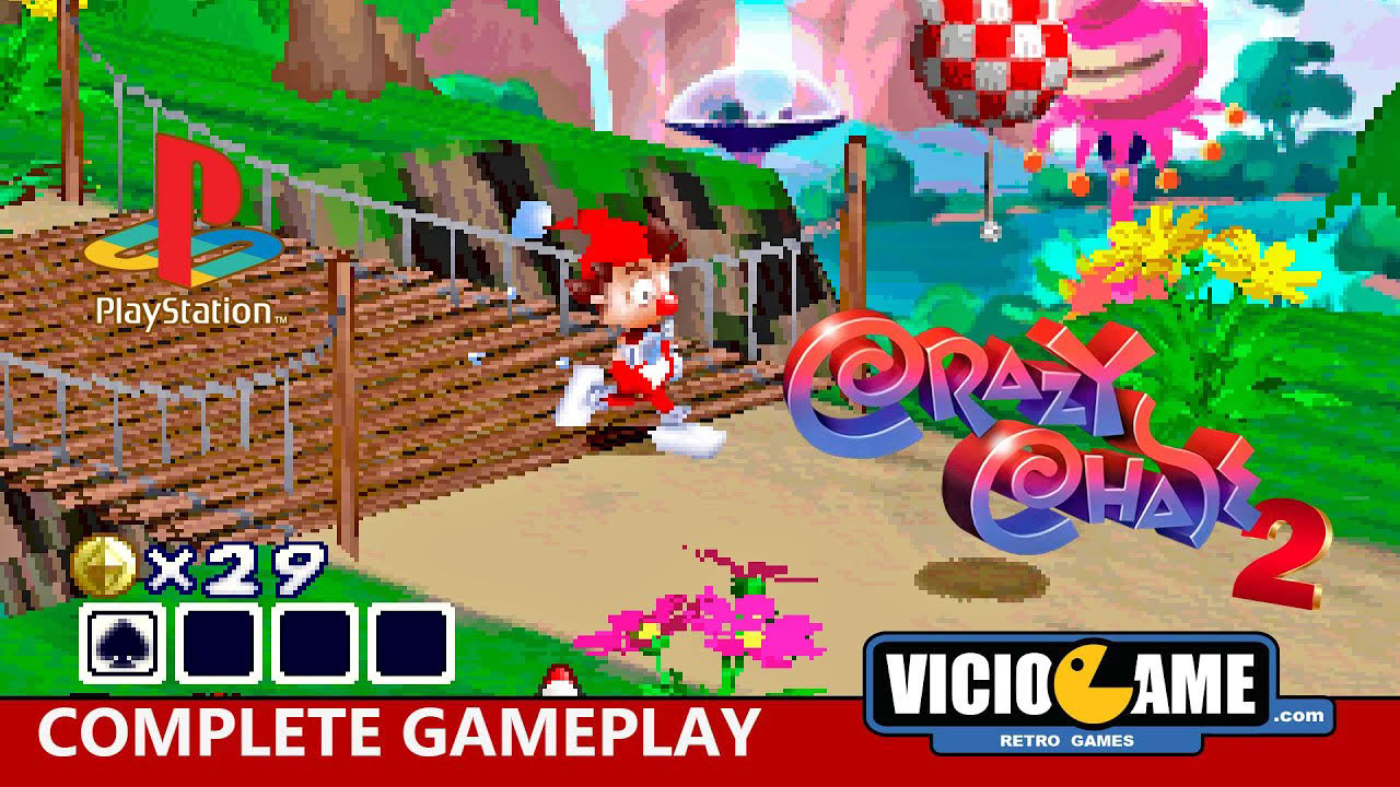 🎮 Kid Clown in Crazy Chase 2 (Playstation) Complete Gameplay