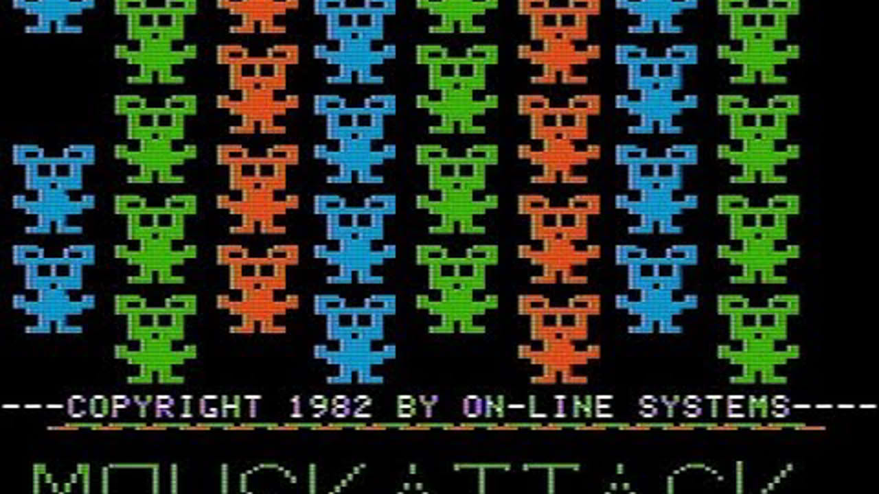 Mouskattack (1982, Apple II)