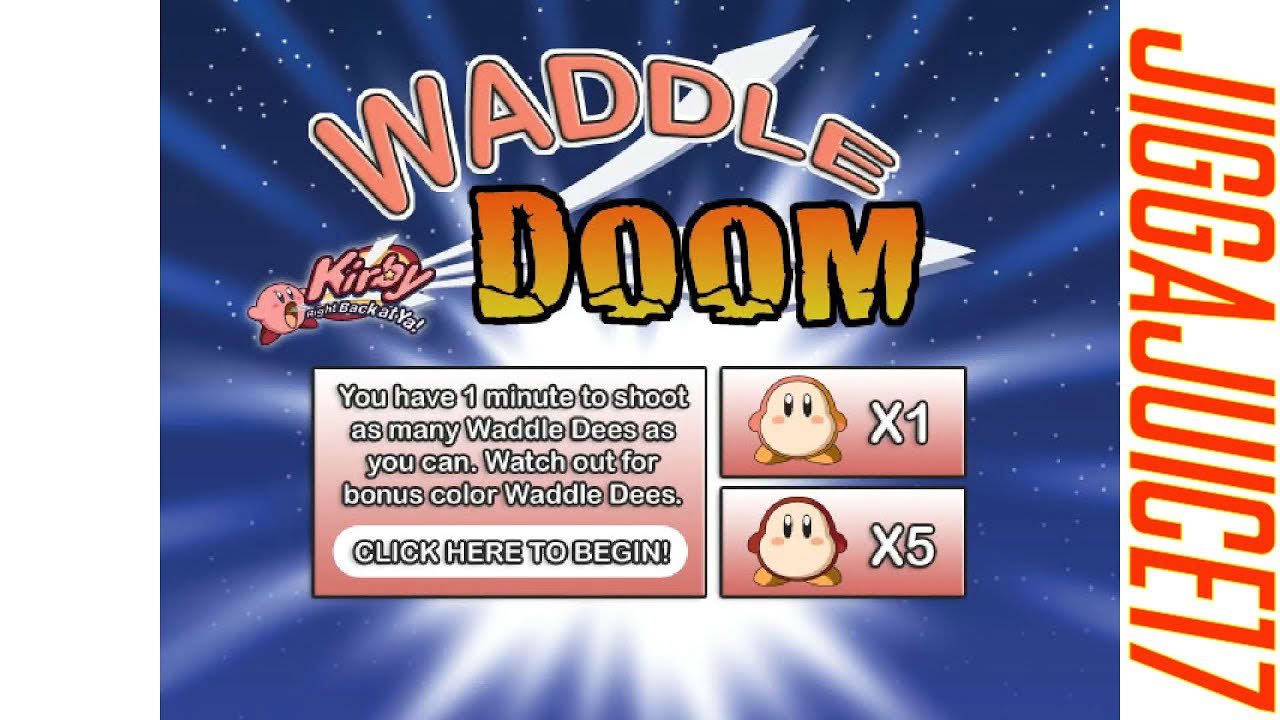 Kirby: Right Back at Ya! - Waddle Doom Flash Game (No Commentary)
