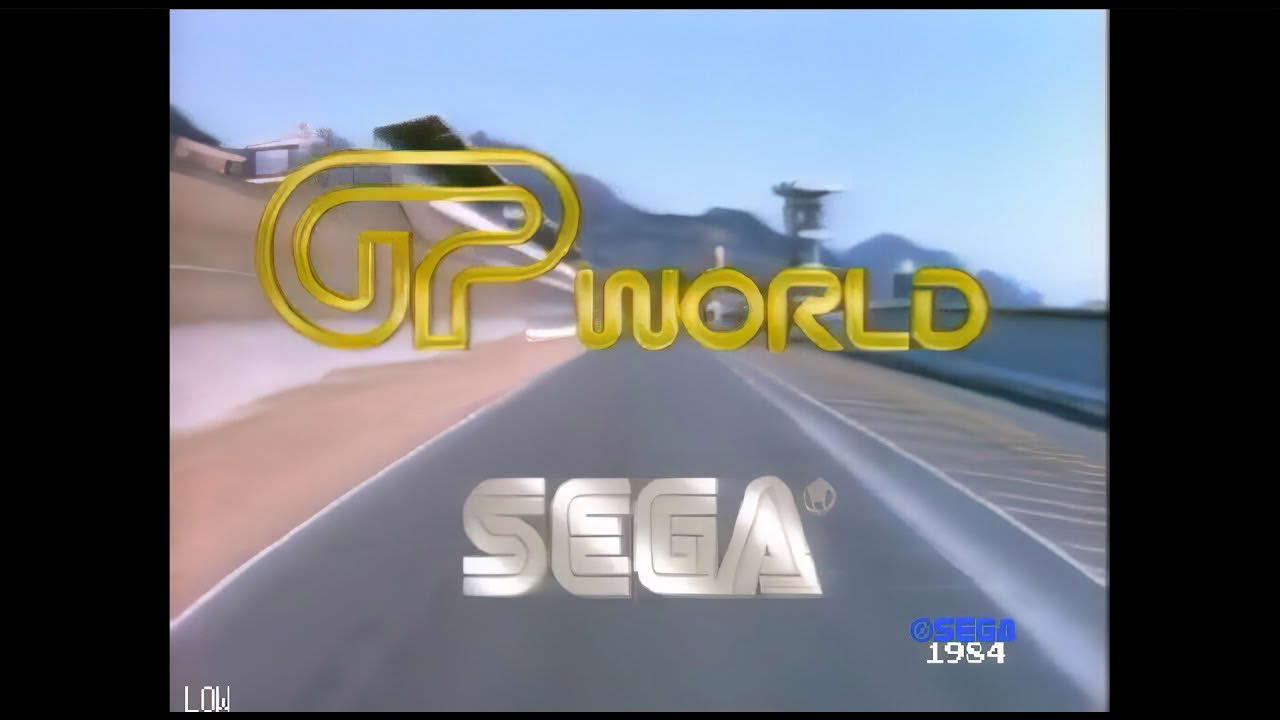 GP WORLD (1984) Sega - FMV Arcade - Upscaled to 4K and 60fps