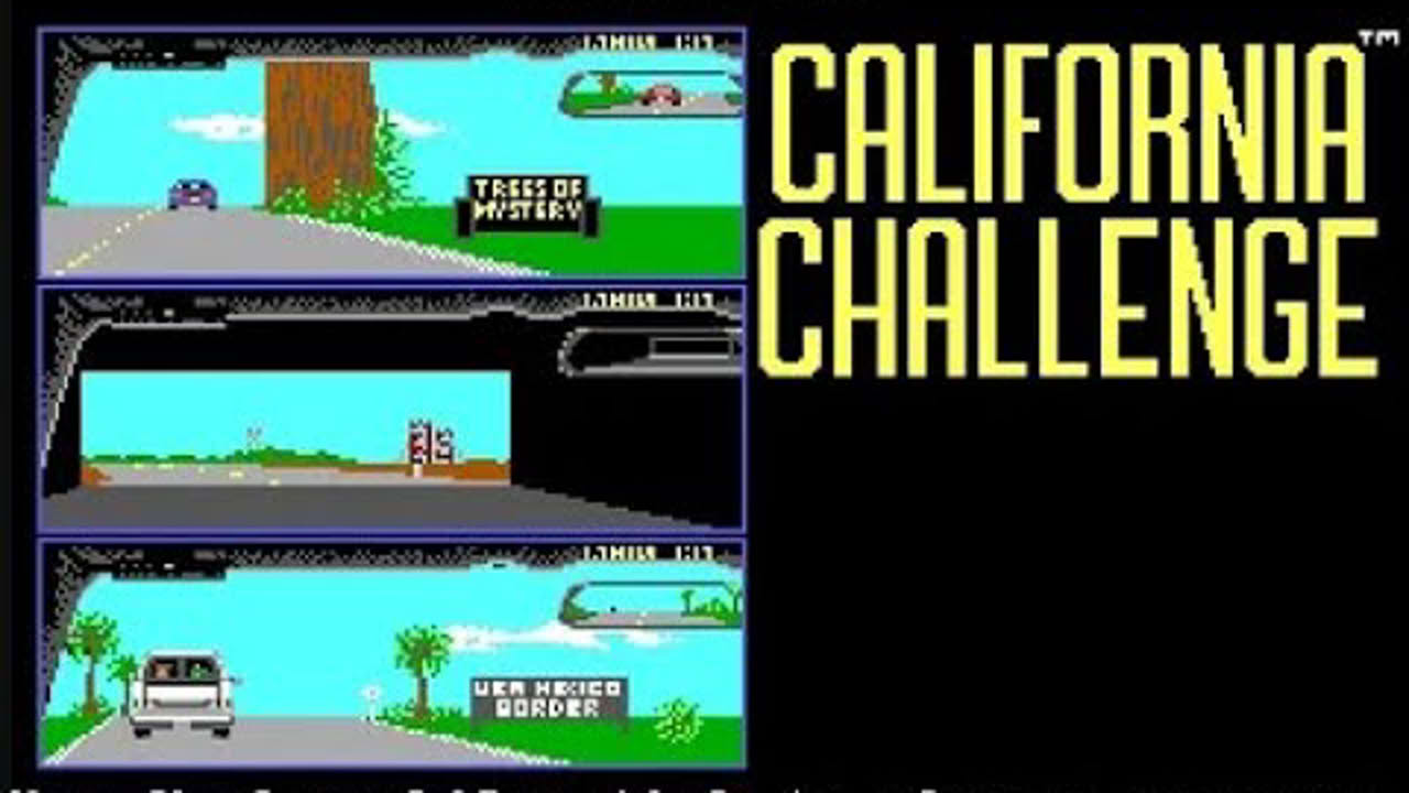 Test Drive II The Duel : Scenary Disk California Challenge / Gameplay MS-DOS / Accolade / DSI / 1989