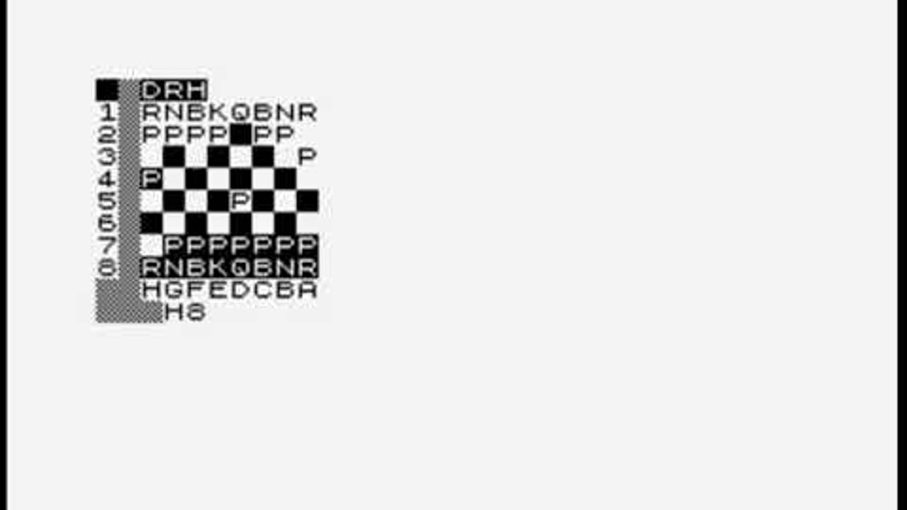 1K ZX Chess by Sinclair Research (ZX81)