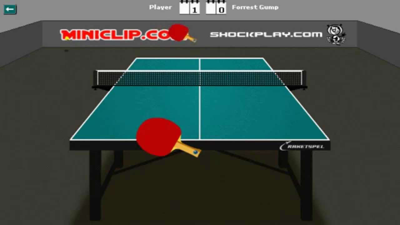Table Tennis  - miniclip forrest gump 11-0