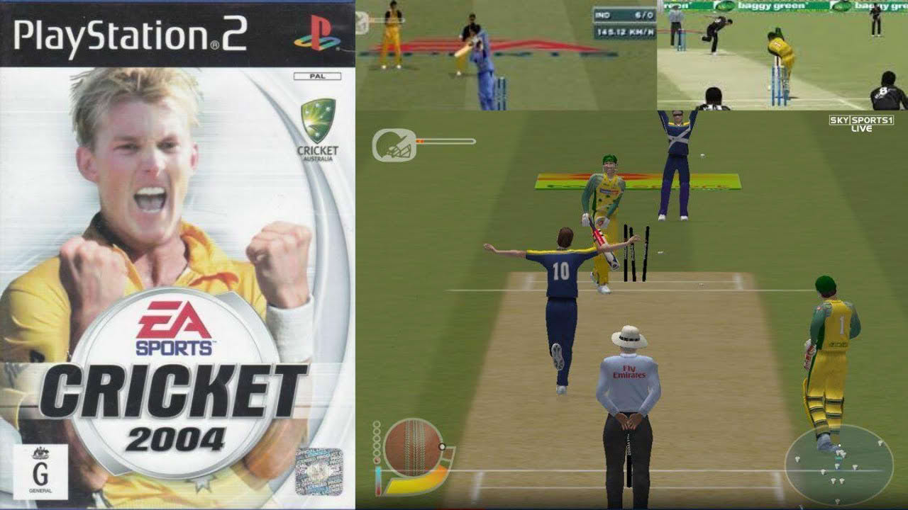 Cricket 2004 (PS2) All-Stars Vs Australia Full Match