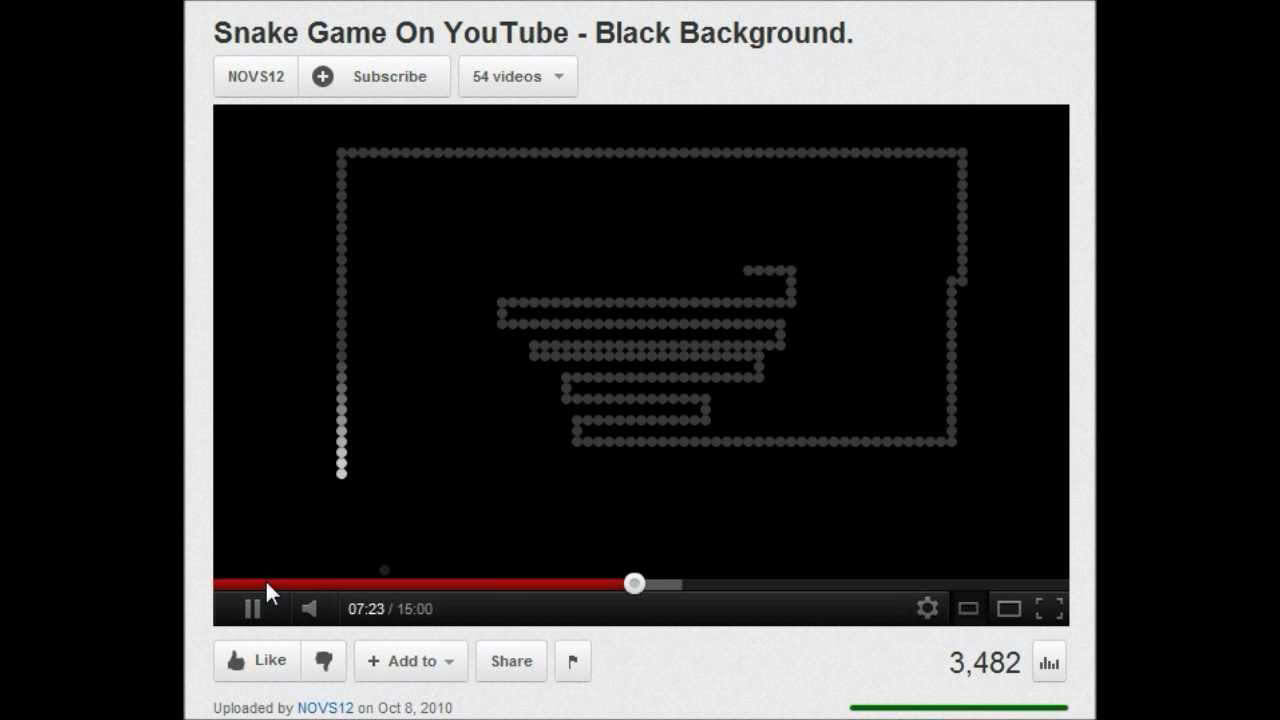 LONGEST YOUTUBE SNAKE GAME RECORDED - 2012 World Record