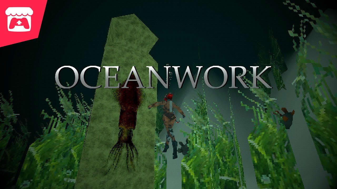 Oceanwork (All Endings) Mine rare minerals to buy your freedom in this PSX-style Ludum Dare 48 game!