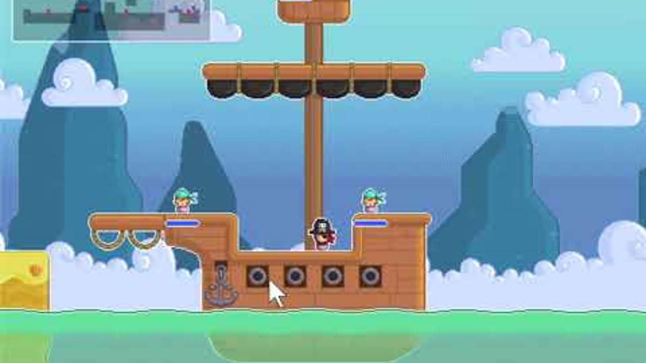 Mutiny (Nitrome.com) Levels 1-5