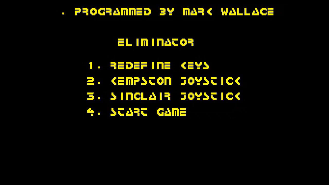 ZX Spectrum Longplay [277] Eliminator (Alternative Software) (EU)
