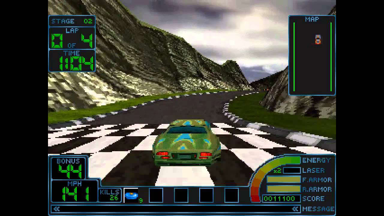 Impact Racing ... (PS1) Gameplay