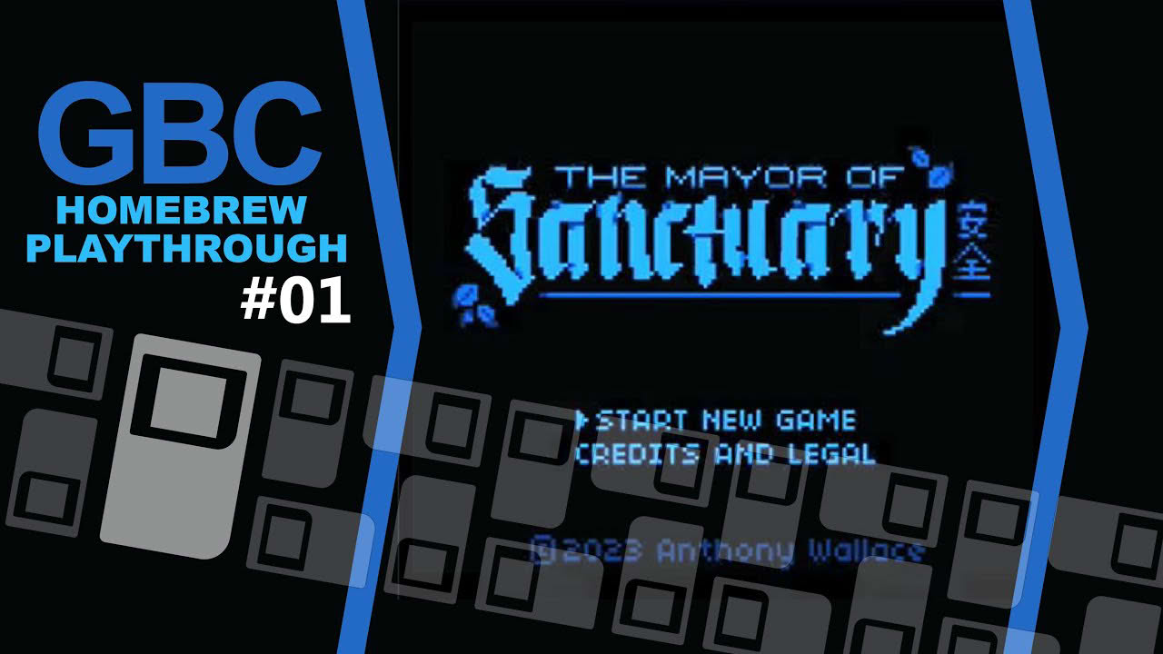 The Mayor Of Sanctuary [ Game Boy Color ] indie adventure game compatible with Nintendo GBC #1