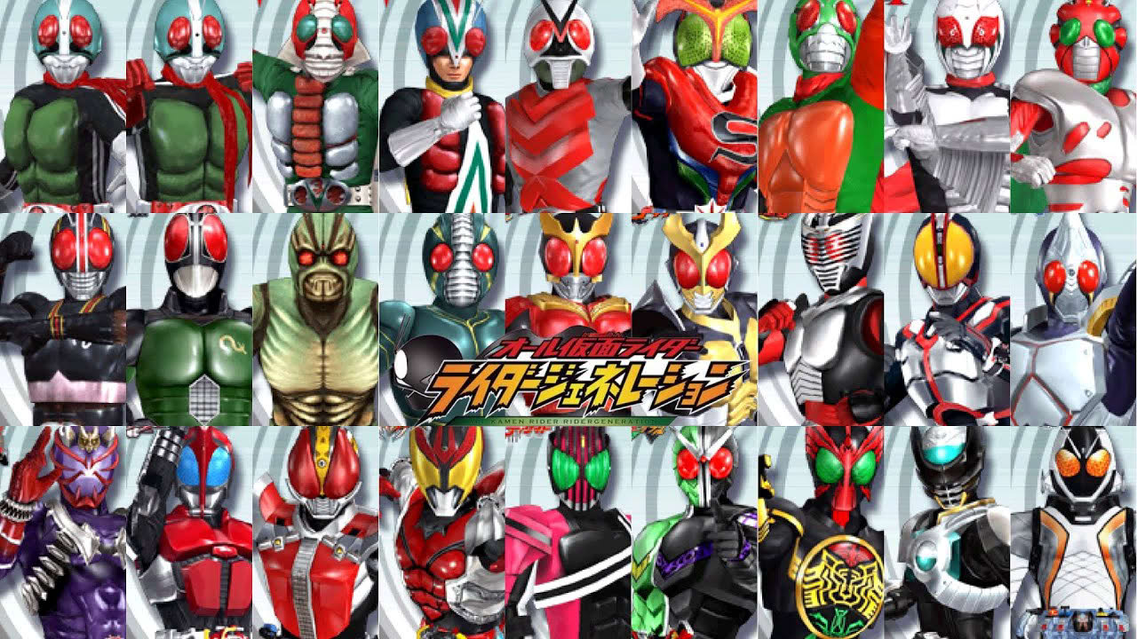 All Kamen Rider: Rider Generation All Finishers | Nintendo DS