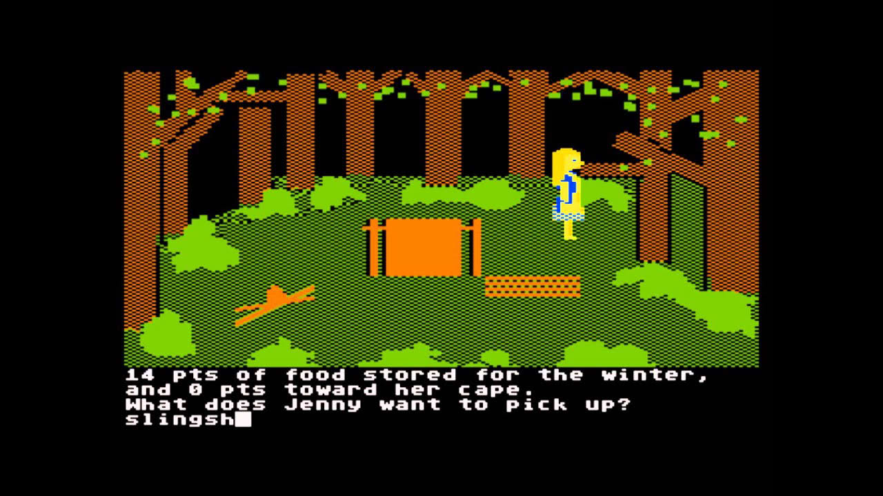 Jenny of the Prairie for the Atari 8-bit family