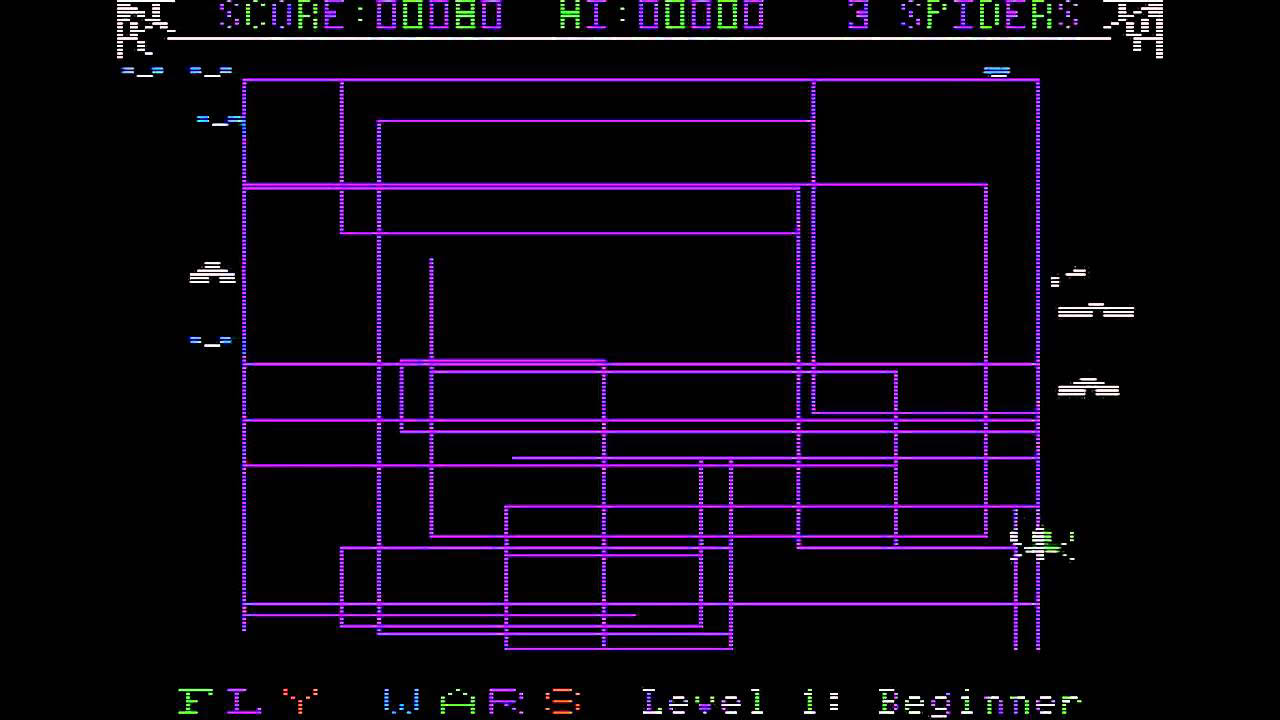 Fly Wars - Apple II gameplay
