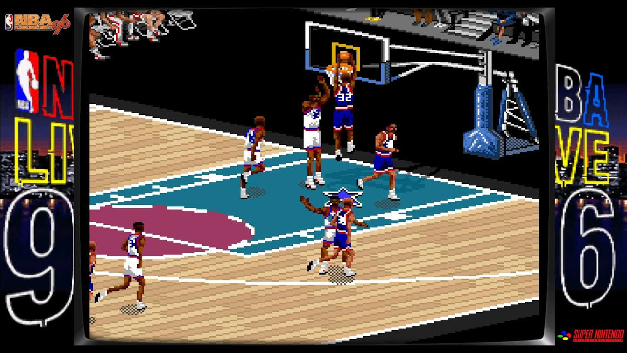 NBA Live '96 (SNES/1995) gameplay 4K