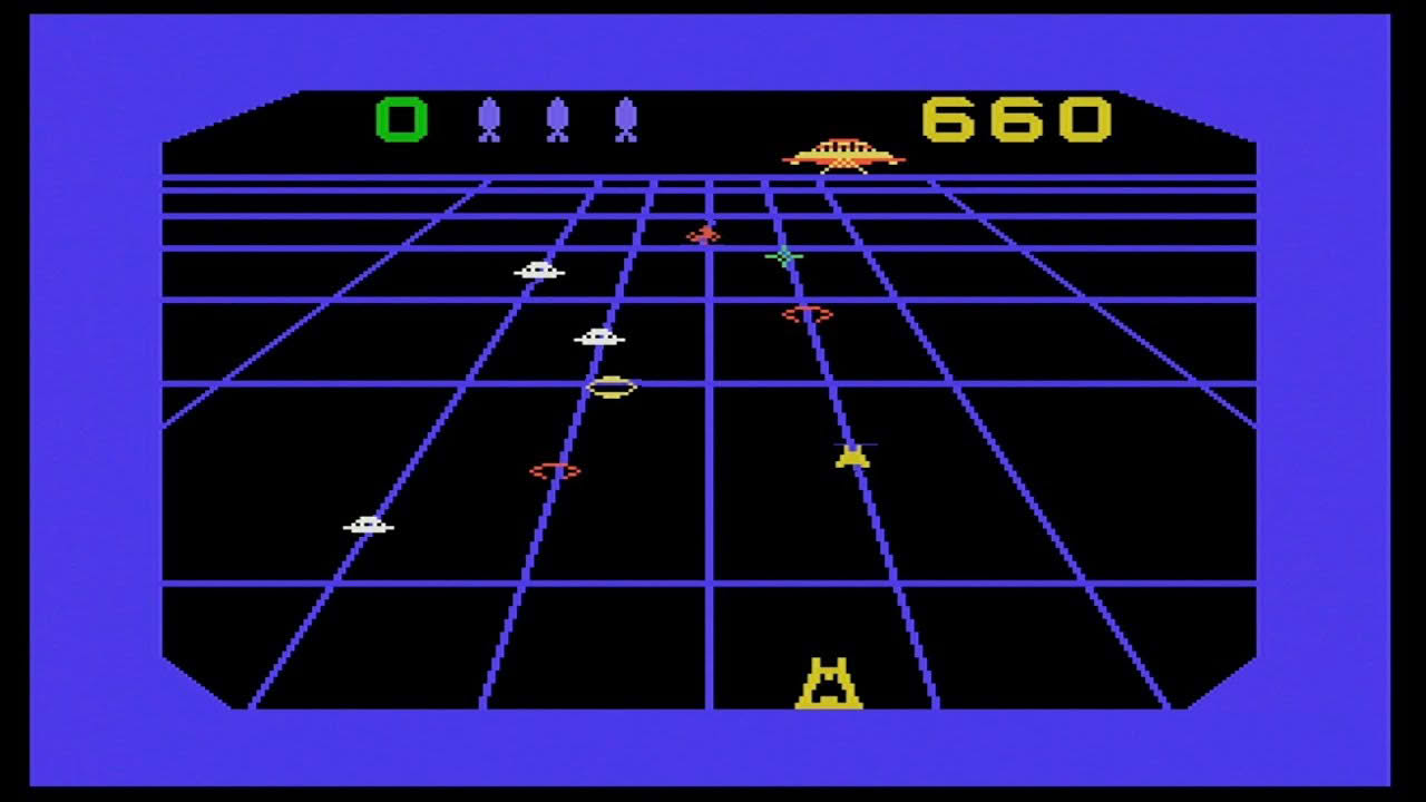 Beamrider ColecoVision Gameplay - 1980s Retro Gaming