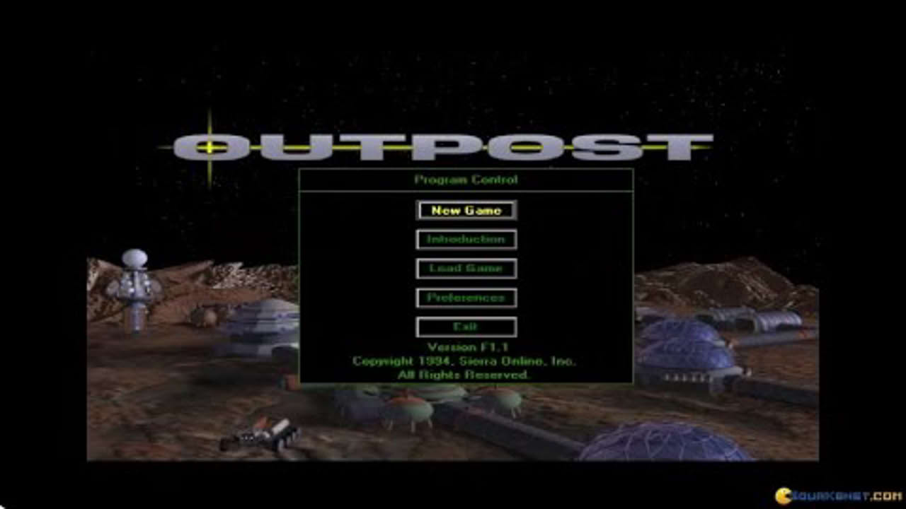 Outpost gameplay (PC Game, 1994)