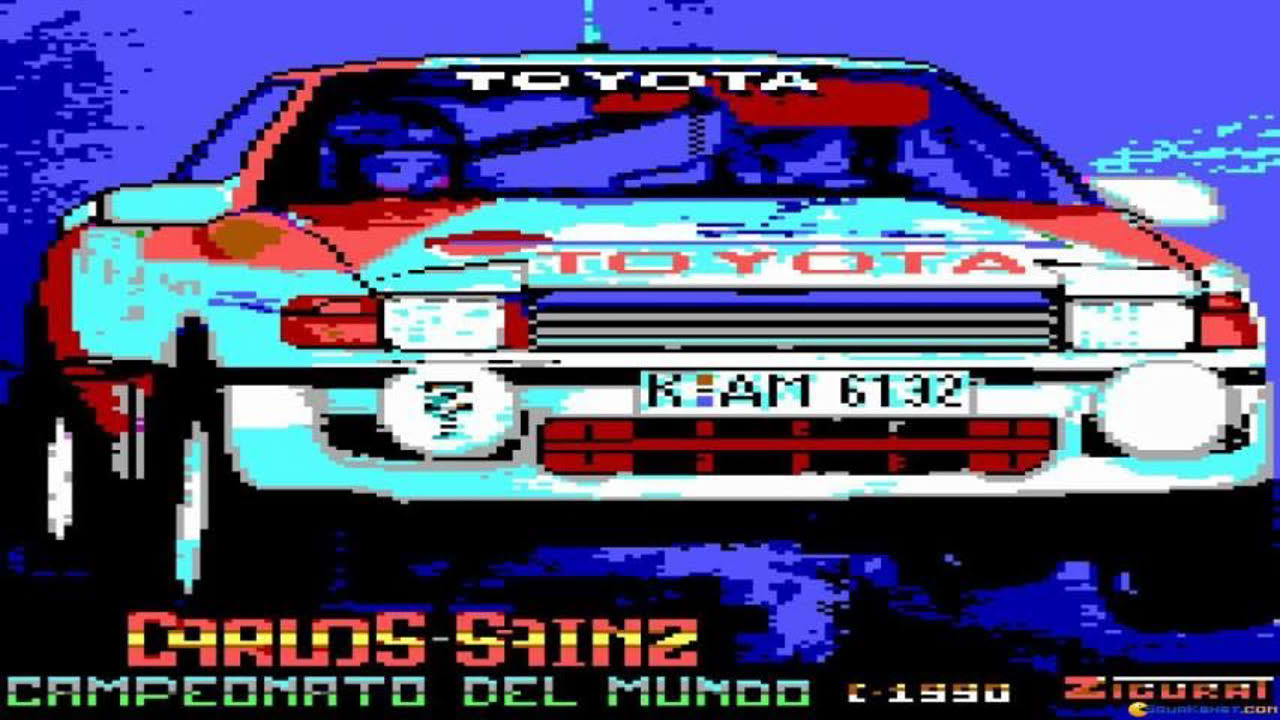 Carlos Sainz gameplay (PC Game, 1990)