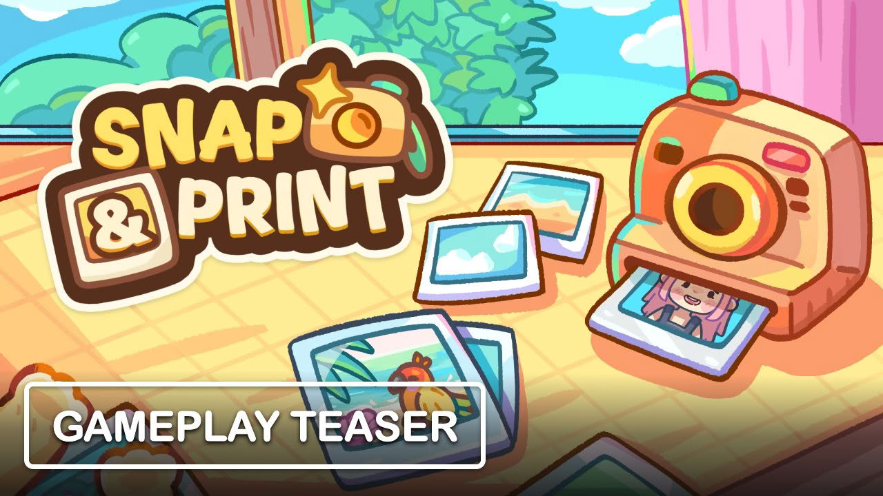 Snap & Print - Run Your Wholesome Photo Booth Business - Gameplay Teaser (Steam)