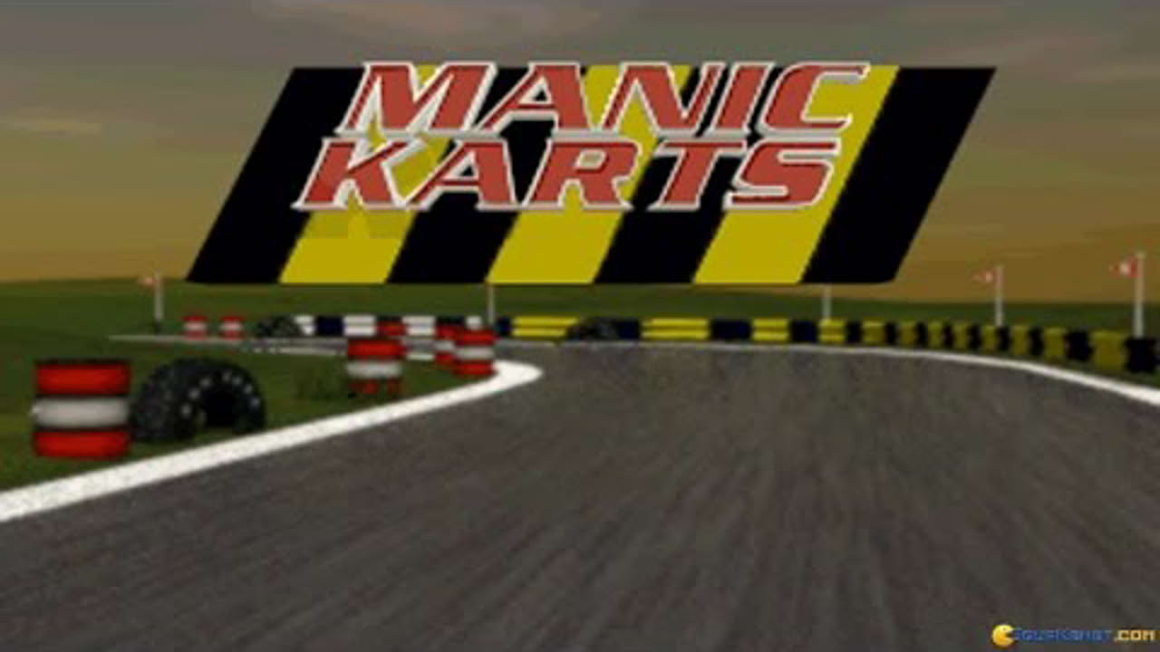 Manic Karts gameplay (PC Game, 1995)