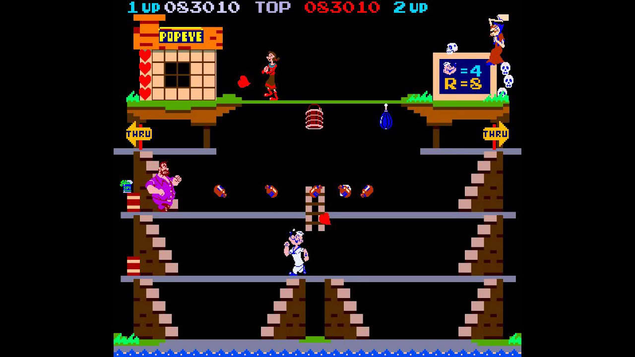 Arcade Game: Popeye (1982 Nintendo)