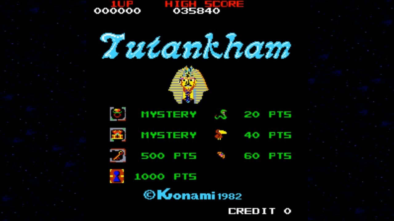 Tutankham 1982 Konami Mame Retro Arcade Games