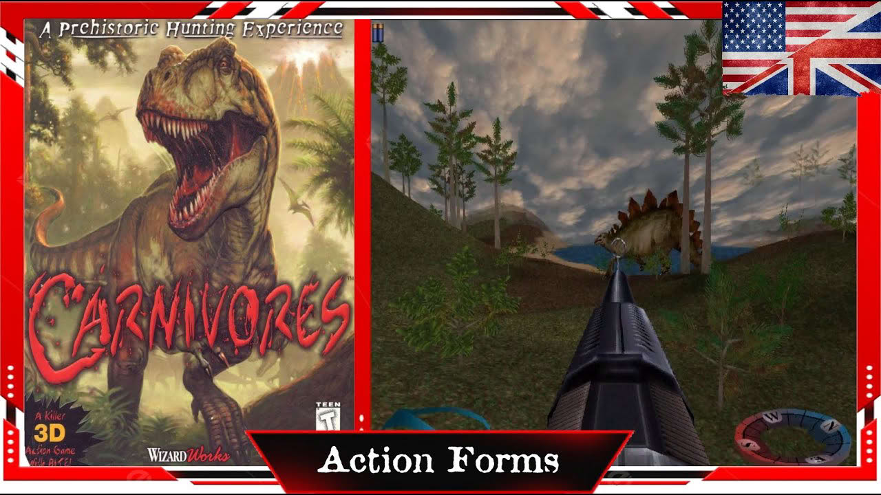 Carnivores (1998) PC 1st-person Dinosaur Hunting