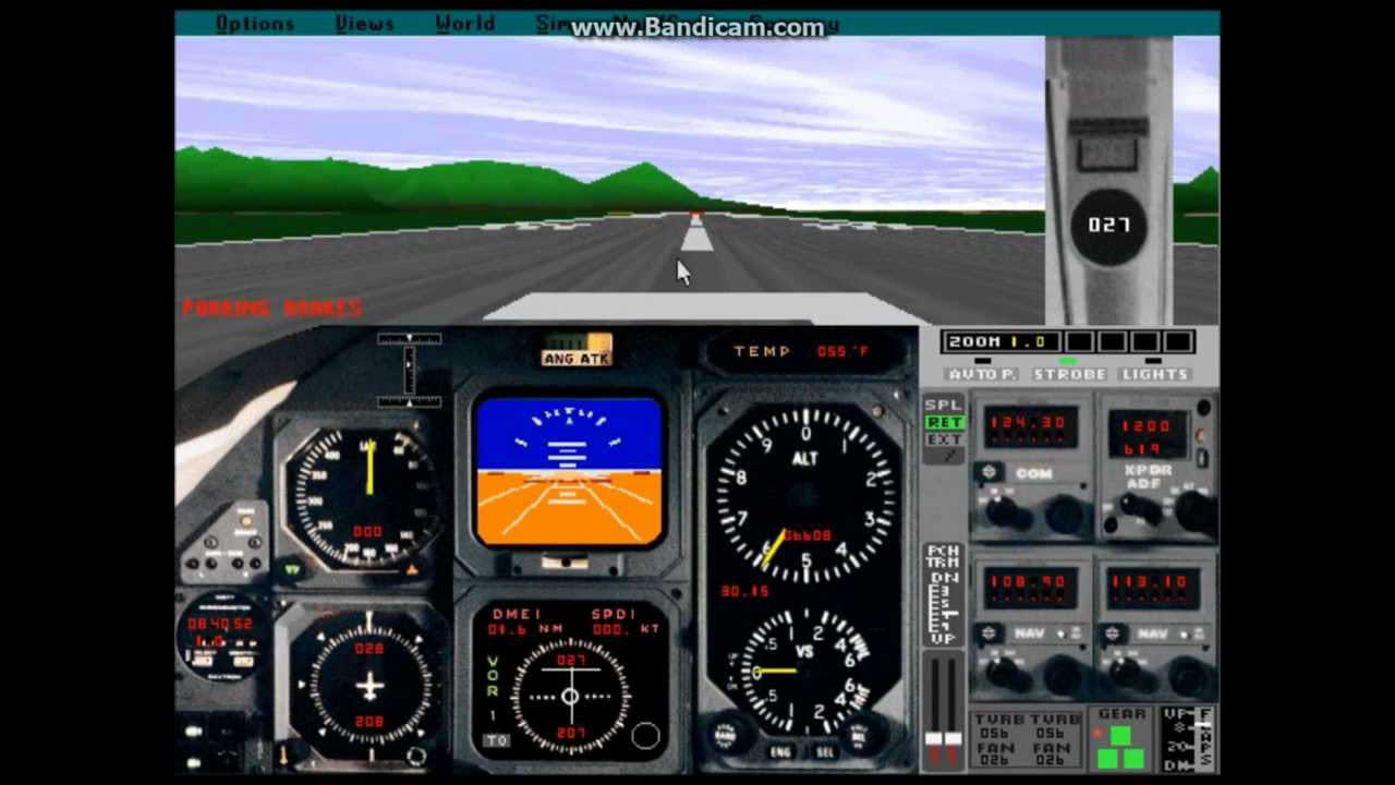 Flight Simulator 5.1: Grand Canyon (DOSBox and Bandicam test)