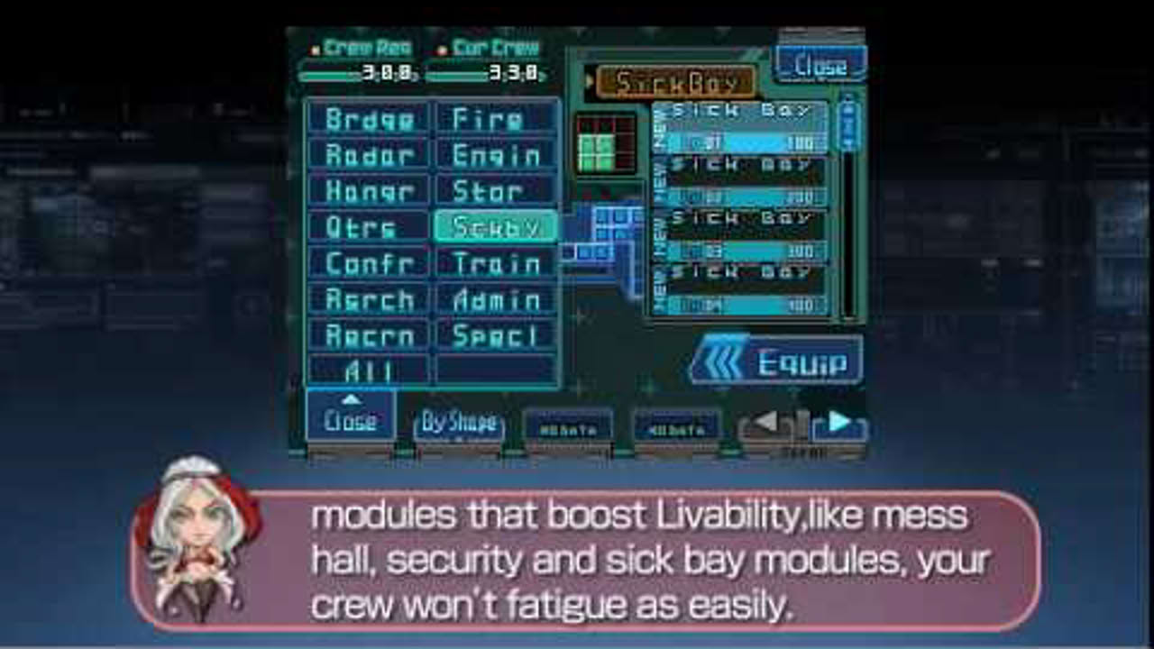 Infinite Space DS - Battle Tutorial video #1