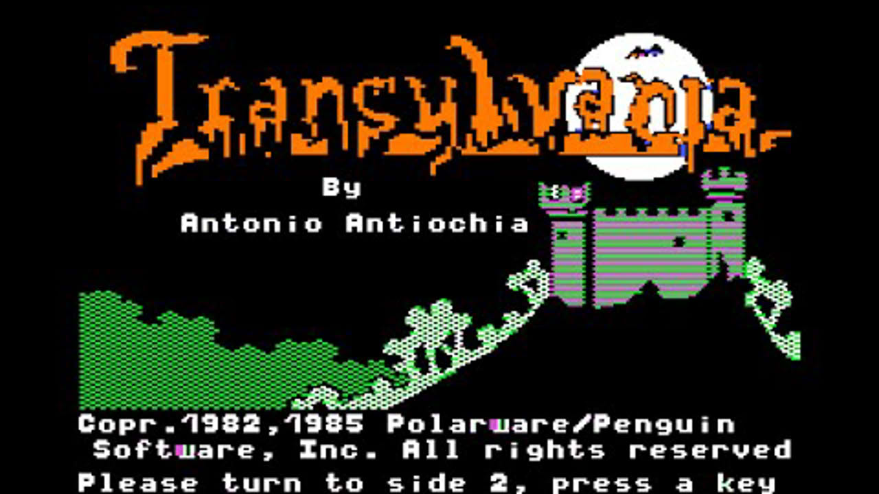 Transylvania walkthrough (Apple II - Polarware)