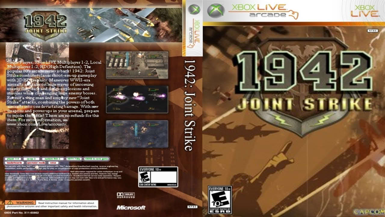 1942: Joint Strike (2008) - Full Gameplay | XBOX 360 ARCADE  |   UHD | 4K |