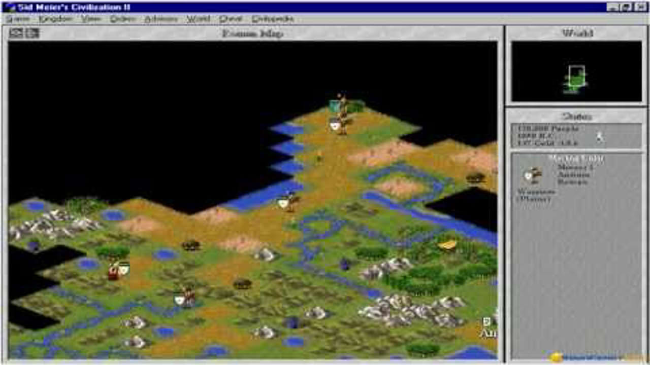 Civilization 2 gameplay (PC Game, 1996)